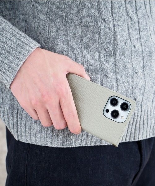 NANO universe（ナノユニバース）の「iPhone14 iPhone14Pro iPhone13 iPhoneSE ミラー カード収納付き 手帳型ケース ナノユニバース スマホケース [シンプルロゴ手帳]（スマホケース/カバー・レディース・ブラック/ブラウン/ベージュ/グレー・N/O/A）」の22枚目の写真