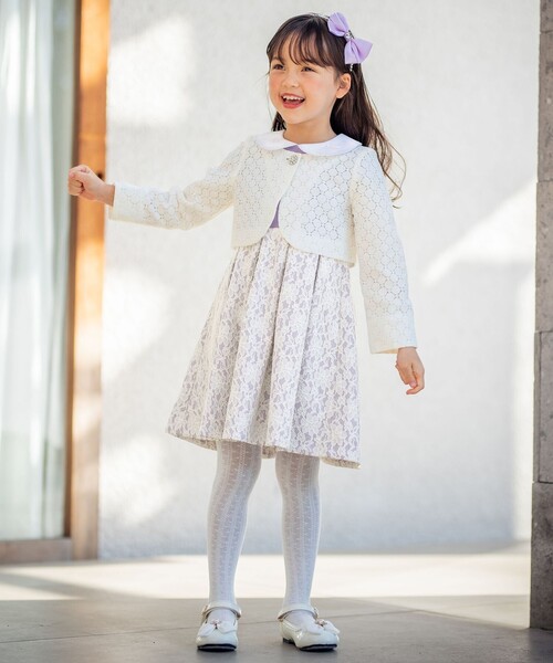 ANY(エニィ)の「襟付きレースボンディングワンピース(ワンピース・キッズ・ライラック系/ネイビー系・110/130/120)」の5枚目の写真