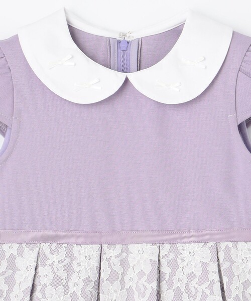 ANY(エニィ)の「襟付きレースボンディングワンピース(ワンピース・キッズ・ライラック系/ネイビー系・110/130/120)」の10枚目の写真