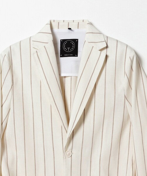 T-JACKET（ティージャケット）の「T-JACKET × Brilla per il gusto / 別注 ストライプ ジャケット（その他アウター・メンズ・オフホワイト・M）」の10枚目の写真