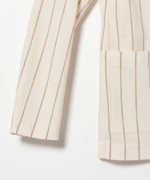 T-JACKET（ティージャケット）の「T-JACKET × Brilla per il gusto / 別注 ストライプ ジャケット（その他アウター・メンズ・オフホワイト・M）」の11枚目の写真