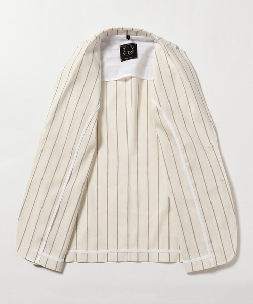 T-JACKET（ティージャケット）の「T-JACKET × Brilla per il gusto / 別注 ストライプ ジャケット（その他アウター・メンズ・オフホワイト・M）」の12枚目の写真