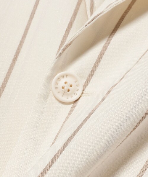 T-JACKET（ティージャケット）の「T-JACKET × Brilla per il gusto / 別注 ストライプ ジャケット（その他アウター・メンズ・オフホワイト・M）」の14枚目の写真