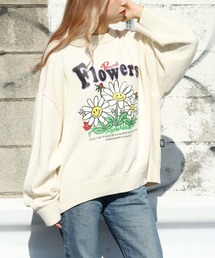 Paragraph/パラグラフ SMILE FLOWER KNIT ニット