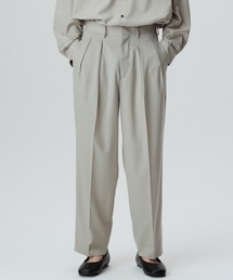 ADAM ET ROPE' | 《SOLOTEX》《REPREVE》トロ ワイド テーパード 2タック スラックス/サスティナブル(スラックス)