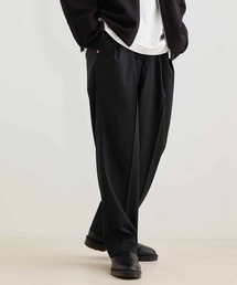 ADAM ET ROPE' | 《SOLOTEX》《REPREVE》トロ ワイド テーパード 2タック スラックス/サスティナブル(スラックス)