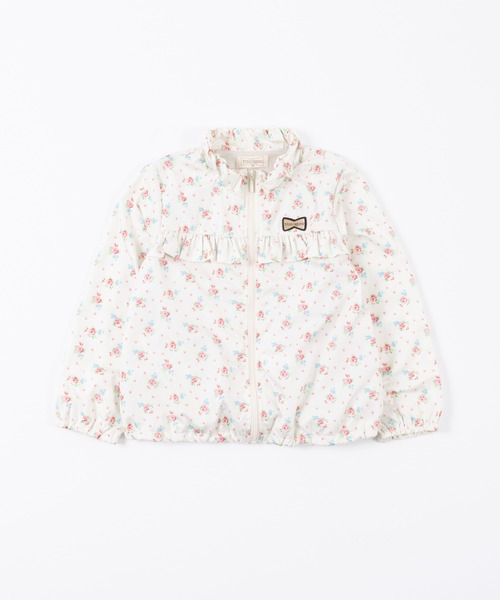 trois lapins kp（トロワラパンケーピー）の「ポリエステルタフタ ウインドブレーカー(100～130cm)（ナイロンジャケット・キッズ・ラベンダー/オフホワイト・130cm/120cm/110cm/100cm）」の11枚目の写真