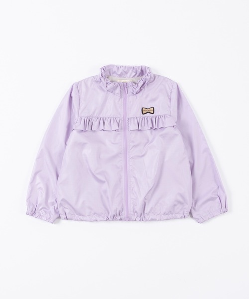 trois lapins kp（トロワラパンケーピー）の「ポリエステルタフタ ウインドブレーカー(100～130cm)（ナイロンジャケット・キッズ・ラベンダー/オフホワイト・130cm/120cm/110cm/100cm）」の16枚目の写真