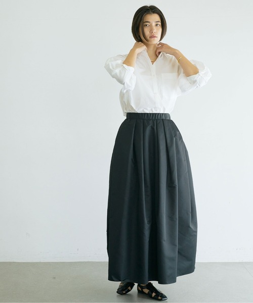 GALLARDAGALANTE（ガリャルダガランテ）の「タックハーフスリーブシャツ（シャツ/ブラウス・レディース・サックスブルー/ホワイト/ピンク・FREE）」の14枚目の写真