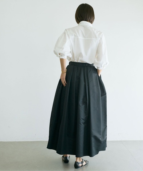 GALLARDAGALANTE（ガリャルダガランテ）の「タックハーフスリーブシャツ（シャツ/ブラウス・レディース・サックスブルー/ホワイト/ピンク・FREE）」の16枚目の写真