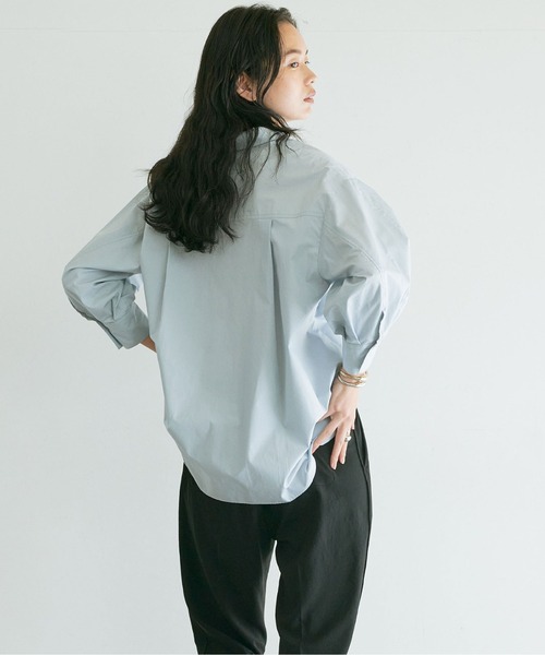 GALLARDAGALANTE（ガリャルダガランテ）の「タックハーフスリーブシャツ（シャツ/ブラウス・レディース・サックスブルー/ホワイト/ピンク・FREE）」の19枚目の写真