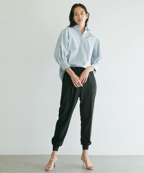 GALLARDAGALANTE（ガリャルダガランテ）の「タックハーフスリーブシャツ（シャツ/ブラウス・レディース・サックスブルー/ホワイト/ピンク・FREE）」の20枚目の写真