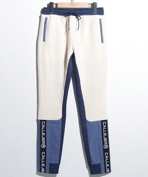 GIORDANO（ジョルダーノ）の「[ CALLEJERA ] COMBI FLEECE PANTS（その他パンツ・レディース・ホワイト/カーキ・2）」の2枚目の写真