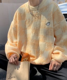 MGV | ワンポイントチェッカーニット(ニット/セーター)