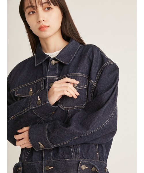 SNIDEL（スナイデル）の「デニムジャケット（デニムジャケット・レディース・ブルー/ホワイト/インディゴブルー・FREE）」の13枚目の写真