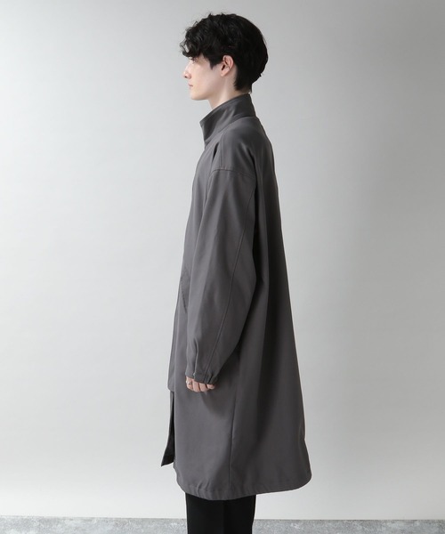 Re.　ENコート グレー リエンダ rienda 25オーバーネックシンデレララインコート （GRY