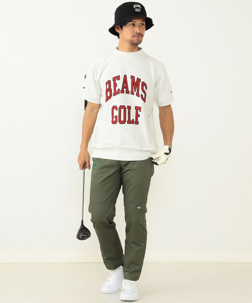 BEAMS GOLF チャンピオン コラボ 半袖 モックネック WOMEN