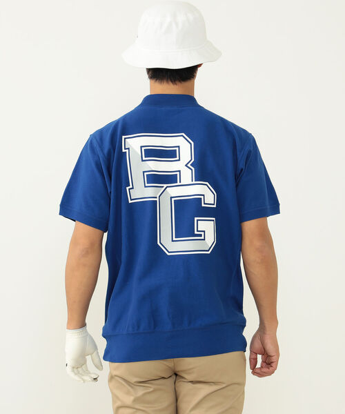 BEAMS GOLF チャンピオン コラボ 半袖 モックネック カジュアルゴルフドットコムby PALM SPRINGSにChampion GOLF