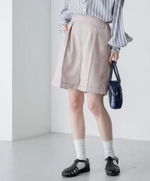 【セットアップ対応】センタープレスバミューダパンツ