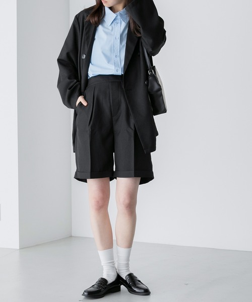 セール】【セットアップ対応】センタープレスバミューダパンツ