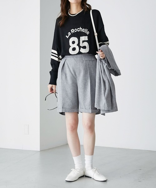 セール】【セットアップ対応】センタープレスバミューダパンツ