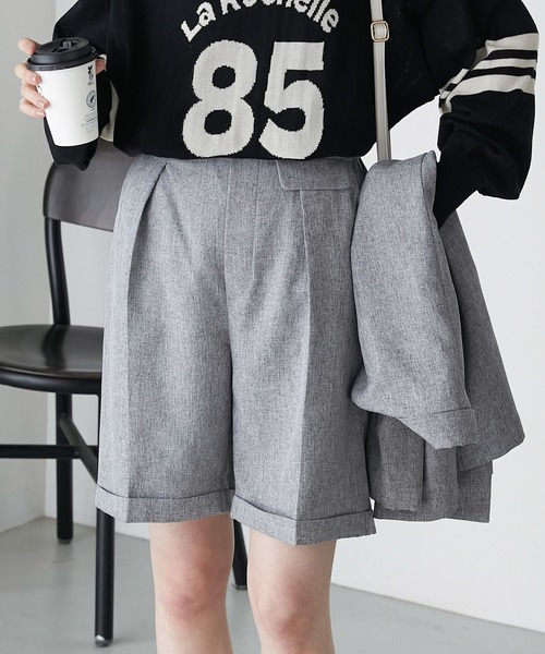 セール】【セットアップ対応】センタープレスバミューダパンツ