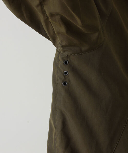 Barbour(バブアー)の「Barbour × BEAMS F / 別注 TRANSPORT JACKET ピーチドコットン ジャケット(ブルゾン・メンズ・ブラック/セージグリーン・38/34/42/36/40)」の18枚目の写真