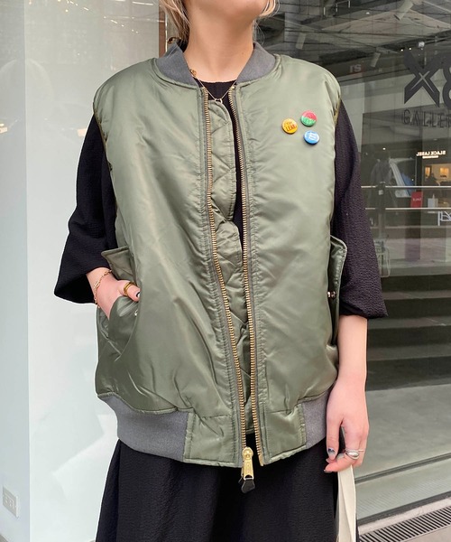 CAPRICIEUX LE'MAGE(カプリシューレマージュ)の「<ROTHCO/ロスコ>MA1ベスト(ベスト・レディース・カーキ・FREE)」の16枚目の写真