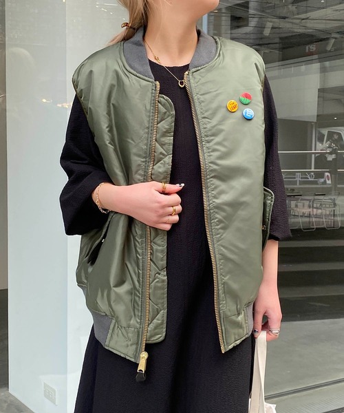 CAPRICIEUX LE'MAGE(カプリシューレマージュ)の「<ROTHCO/ロスコ>MA1ベスト(ベスト・レディース・カーキ・FREE)」の15枚目の写真