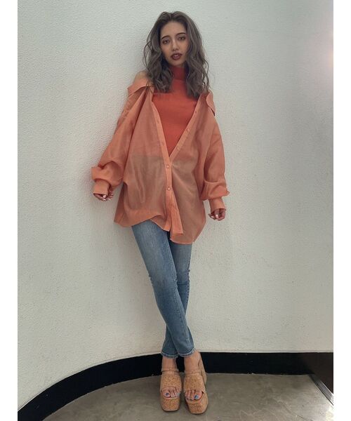 GYDA(ジェイダ)の「コルクチャンキーヒールサンダル(サンダル・レディース・ベージュ/アイボリー・SMALL/MEDIUM/LARGE)」の7枚目の写真