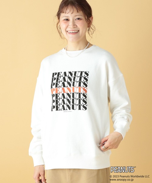 LEPSIM(レプシィム)の「【PEANUTS】プリントスウェット 186653(Tシャツ/カットソー・レディース・ブラック/オフホワイト・FREE)」の3枚目の写真