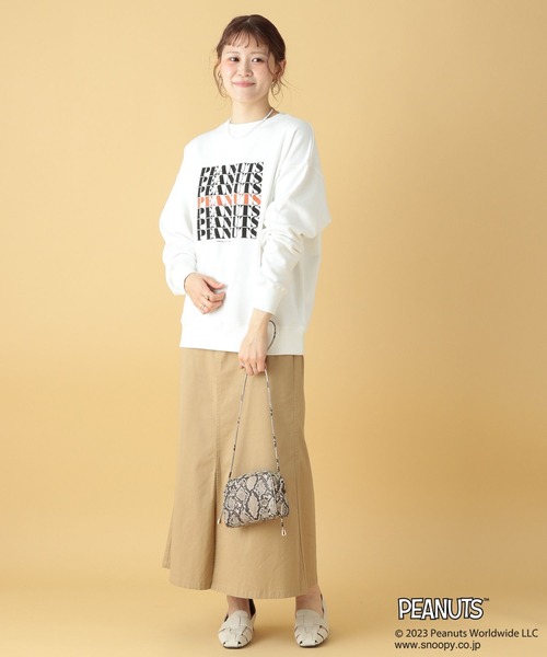 LEPSIM(レプシィム)の「【PEANUTS】プリントスウェット 186653(Tシャツ/カットソー・レディース・ブラック/オフホワイト・FREE)」の7枚目の写真