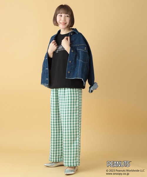 LEPSIM(レプシィム)の「【PEANUTS】プリントスウェット 186653(Tシャツ/カットソー・レディース・ブラック/オフホワイト・FREE)」の8枚目の写真