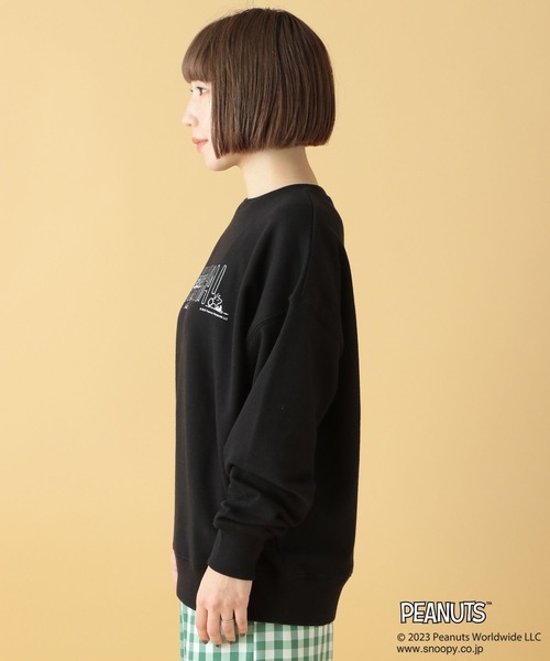 LEPSIM(レプシィム)の「【PEANUTS】プリントスウェット 186653(Tシャツ/カットソー・レディース・ブラック/オフホワイト・FREE)」の9枚目の写真