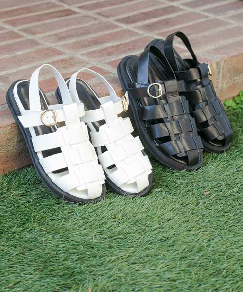 URBAN RESEARCH Sonny Label(アーバンリサーチサニーレーベル)の「グルカサンダル(サンダル・レディース・ブラック/オフホワイト・SMALL/MEDIUM/LARGE)」の3枚目の写真