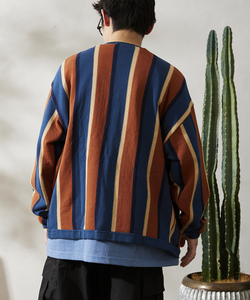 【新品•未使用】【最終特価セール】 relume ストライプ カーディガン JOURNAL STANDARD relume（ジャーナルスタンダード レリューム）の