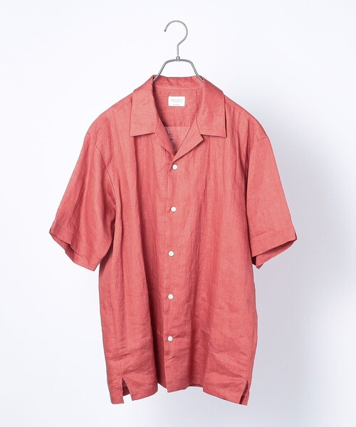 SHIPS any（シップス エニィ）の「SHIPS any: 〈洗濯機可能〉オーガニック リネン オープンカラー 半袖 シャツ◇（シャツ/ブラウス・メンズ・オリーブ/ブルー/グリーン/レンガ・SMALL/MEDIUM/LARGE/X-LARGE）」の20枚目の写真