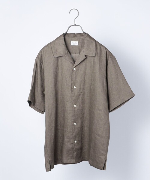 SHIPS any（シップス エニィ）の「SHIPS any: 〈洗濯機可能〉オーガニック リネン オープンカラー 半袖 シャツ◇（シャツ/ブラウス・メンズ・オリーブ/ブルー/グリーン/レンガ・SMALL/MEDIUM/LARGE/X-LARGE）」の18枚目の写真