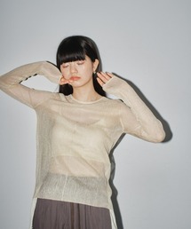 TODAYFUL | Slit Sheer Knit(Tシャツ/カットソー)