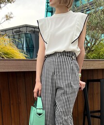 NOLLEY’S | ◇【WEB限定カラーあり】ストレッチジョーゼットフレンチフリル配色ブラウス(シャツ/ブラウス)