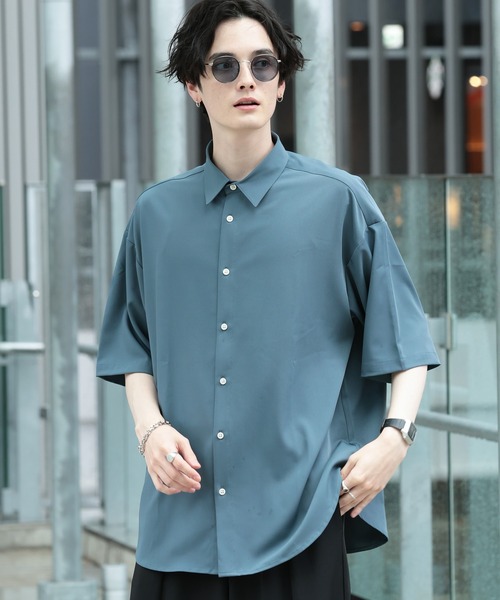 RAGEBLUE（レイジブルー）の「ラグイージー/クリーンシャツ（シャツ/ブラウス・メンズ・ホワイト/ライトブルー/ブラック/ライトグリーン/ダークグレー/グリーン/ブルー/ダークブラウン・SMALL/MEDIUM/LARGE）」の8枚目の写真