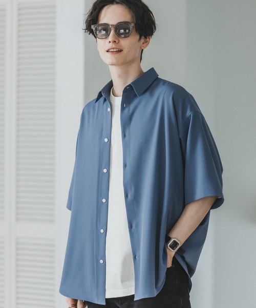 RAGEBLUE（レイジブルー）の「ラグイージー/クリーンシャツ（シャツ/ブラウス・メンズ・ホワイト/ライトブルー/ブラック/ライトグリーン/ダークグレー/グリーン/ブルー/ダークブラウン・SMALL/MEDIUM/LARGE）」の7枚目の写真