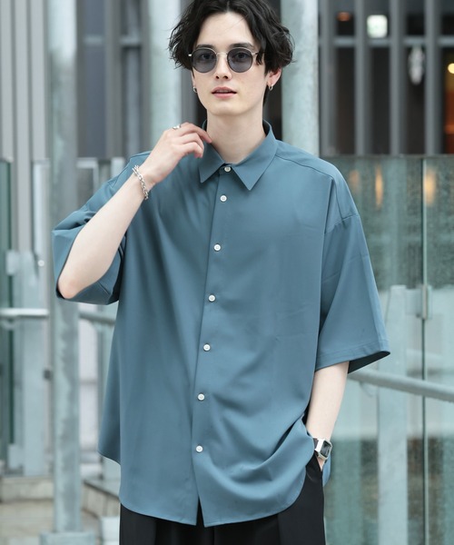 RAGEBLUE（レイジブルー）の「ラグイージー/クリーンシャツ（シャツ/ブラウス・メンズ・ホワイト/ライトブルー/ブラック/ライトグリーン/ダークグレー/グリーン/ブルー/ダークブラウン・SMALL/MEDIUM/LARGE）」の19枚目の写真