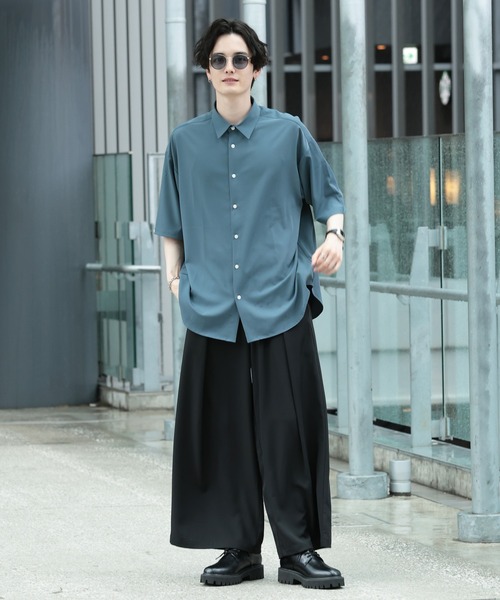 RAGEBLUE（レイジブルー）の「ラグイージー/クリーンシャツ（シャツ/ブラウス・メンズ・ホワイト/ライトブルー/ブラック/ライトグリーン/ダークグレー/グリーン/ブルー/ダークブラウン・SMALL/MEDIUM/LARGE）」の10枚目の写真