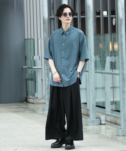 RAGEBLUE（レイジブルー）の「ラグイージー/クリーンシャツ（シャツ/ブラウス・メンズ・ホワイト/ライトブルー/ブラック/ライトグリーン/ダークグレー/グリーン/ブルー/ダークブラウン・SMALL/MEDIUM/LARGE）」の11枚目の写真