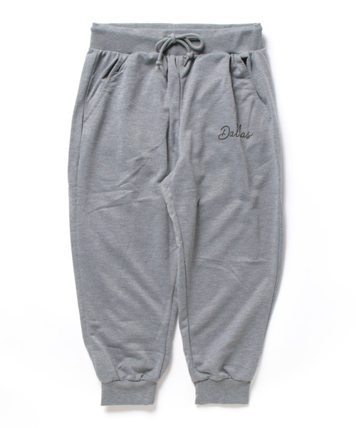 STYLEBLOCK（スタイルブロック）の「ミニ裏毛プリント入りクロップドパンツ（スウェットパンツ・メンズ・ネイビー/ブラック/グレイッシュベージュ/杢グレー・L/M/LL）」の6枚目の写真