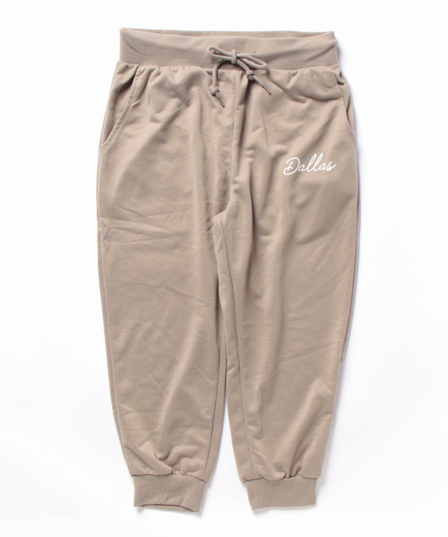 STYLEBLOCK（スタイルブロック）の「ミニ裏毛プリント入りクロップドパンツ（スウェットパンツ・メンズ・ネイビー/ブラック/グレイッシュベージュ/杢グレー・L/M/LL）」の7枚目の写真