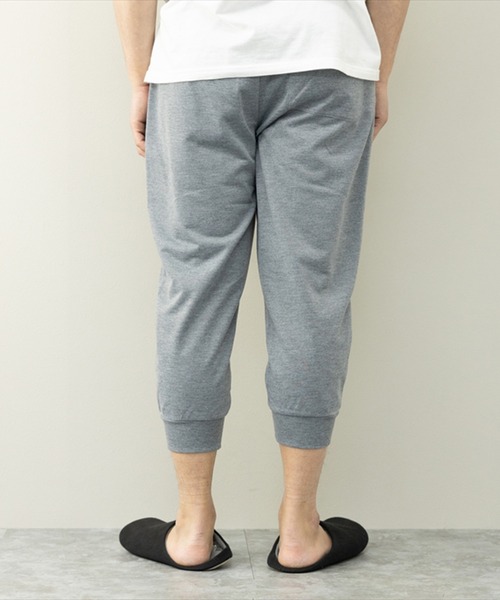 STYLEBLOCK（スタイルブロック）の「ミニ裏毛プリント入りクロップドパンツ（スウェットパンツ・メンズ・ネイビー/ブラック/グレイッシュベージュ/杢グレー・L/M/LL）」の10枚目の写真