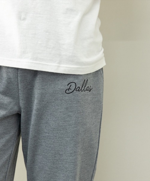 STYLEBLOCK（スタイルブロック）の「ミニ裏毛プリント入りクロップドパンツ（スウェットパンツ・メンズ・ネイビー/ブラック/グレイッシュベージュ/杢グレー・L/M/LL）」の11枚目の写真