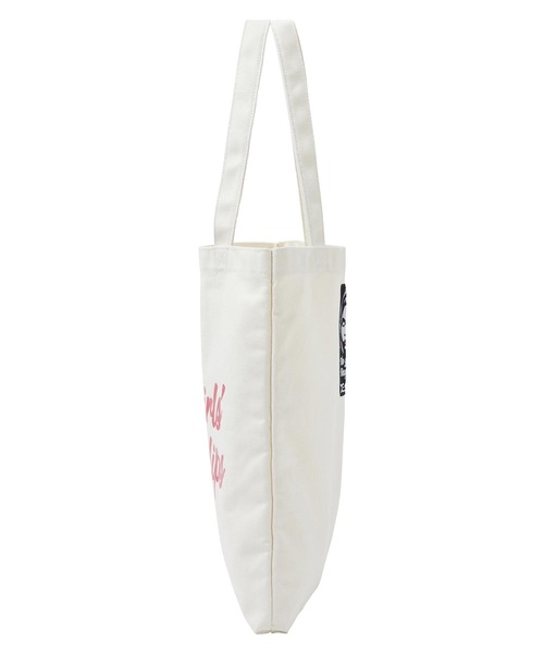 X-girl（エックスガール）の「VINYL LIP FACE CANVAS TOTE BAG（トートバッグ・レディース・ブルー/ブラック/ホワイト・ONE SIZE）」の21枚目の写真